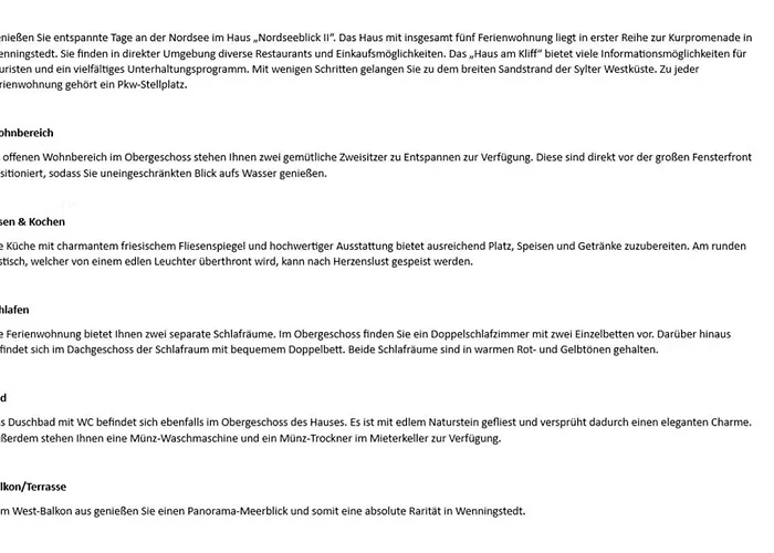 Apartman Nordseeblick Ii - Duenenstr 21, App 4